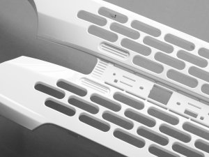 Ford Bronco Custom Grille - High End OEM Style - Gloss White Finish